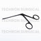 Bellucci Micro Ear Scissors Black Teflon Coated Straight 7.5cm