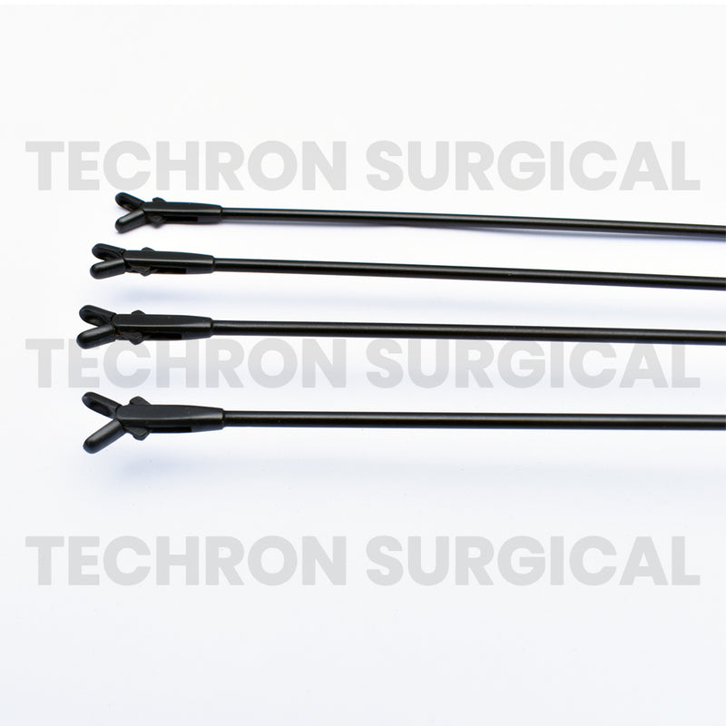 Frontal Sinus Giraffe Forceps PTFE Coated with Luer Lock Cleaning Port