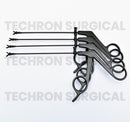 Frontal Sinus Giraffe Forceps PTFE Coated with Luer Lock Cleaning Port