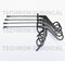 Frontal Sinus Giraffe Forceps PTFE Coated with Luer Lock Cleaning Port