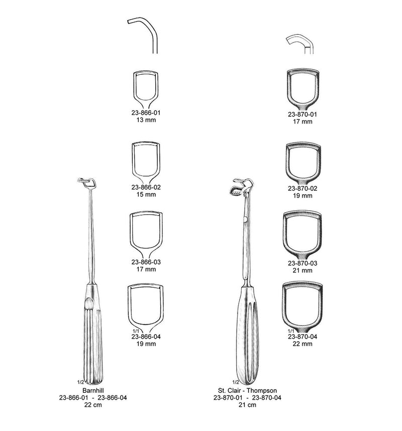Barnhill Adenoid Curette 8-1/2” Curved